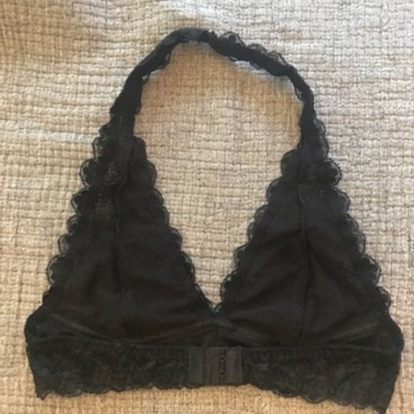 NWT Black Lace Halter Bra Bralette - Picture 2 of 5